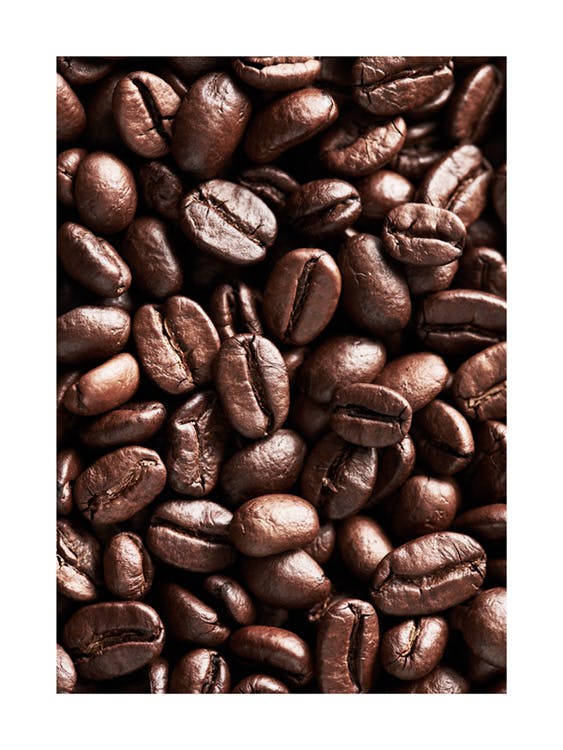 Plakat med kaffebønner 0