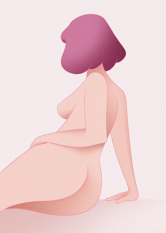 Kvinnlig figur No1 Poster 0
