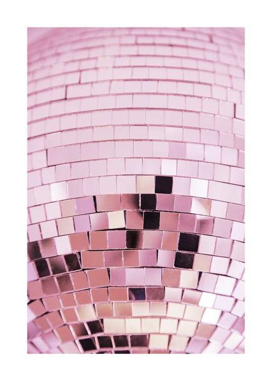 Roze discoposter 0