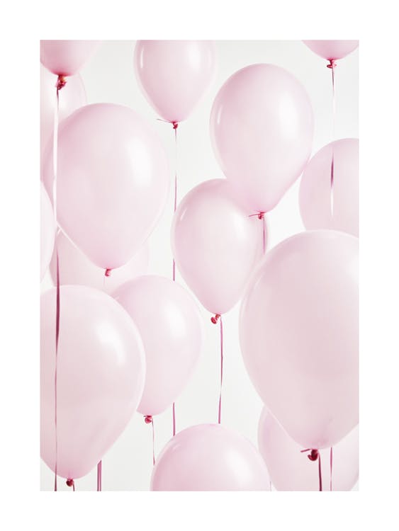 Pink balloner plakat 0