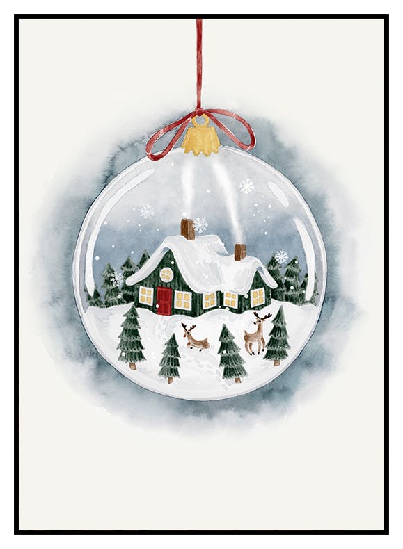 Kerst Ornament Poster (21x30 cm) - Poster Store