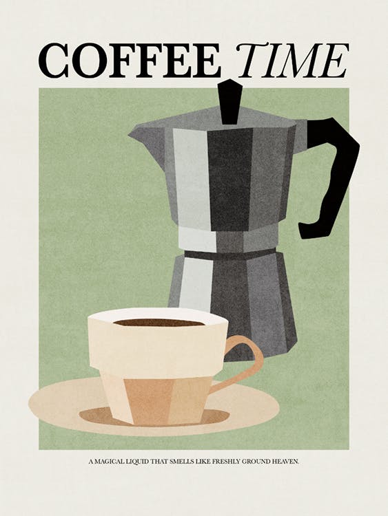 Affiche de l'heure du café 0