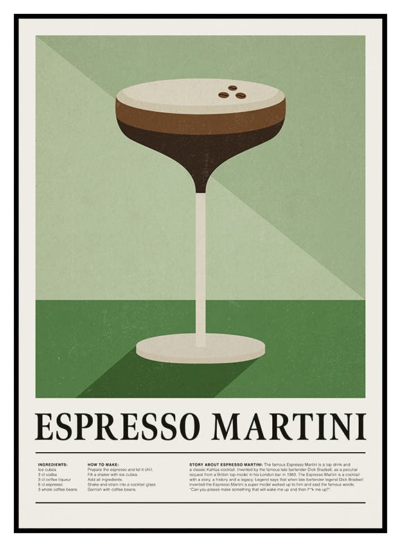 Poster per il Martini Espresso (50x70 cm) - Poster Store