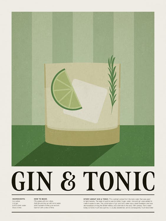 Affiche Gin et Tonic 0