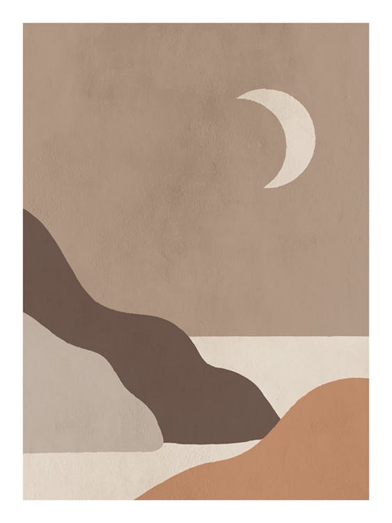 Poster Paesaggio all'alba 0
