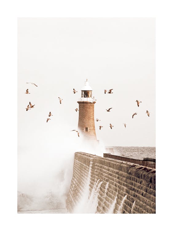 Dramatic Lighthouse Poster 0