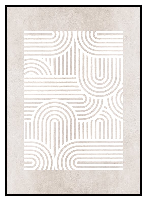 Grafikus ívek poszter (50x70 cm) - Poster Store