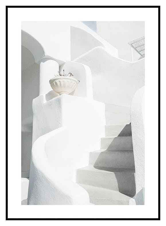 Santorini Steps Poster (50x70 cm) - Poster Store