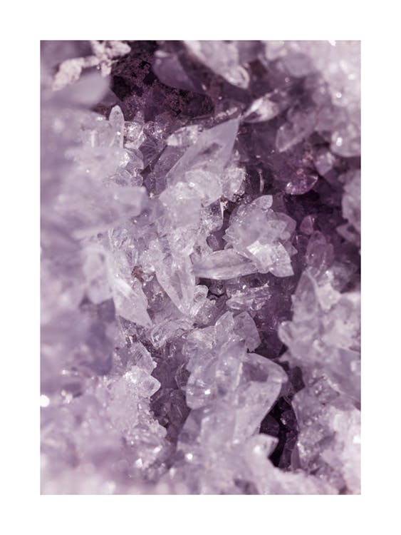 Cristales de tonos púrpura Póster 0