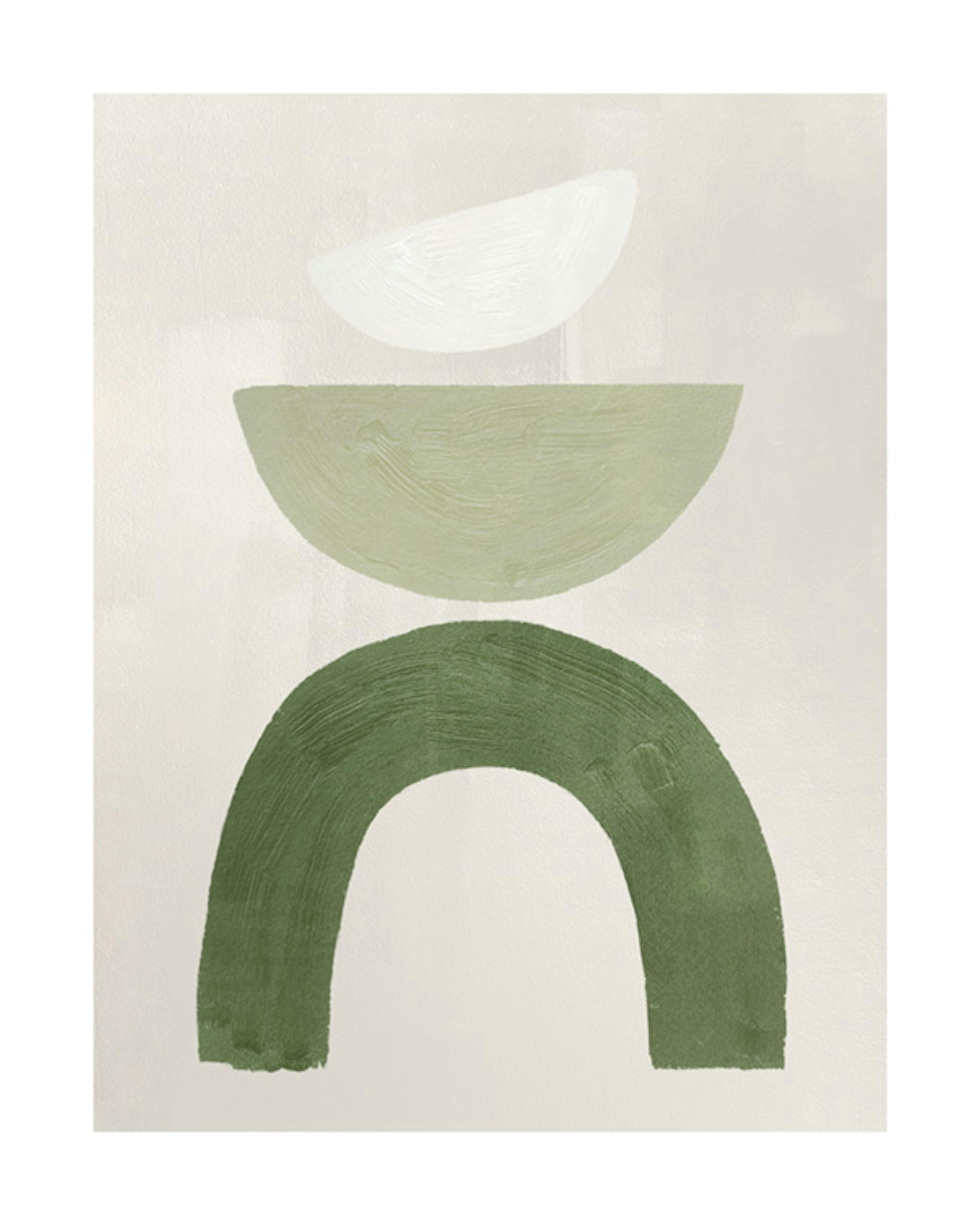 Green Graphic Shapes Poster nr 1 0