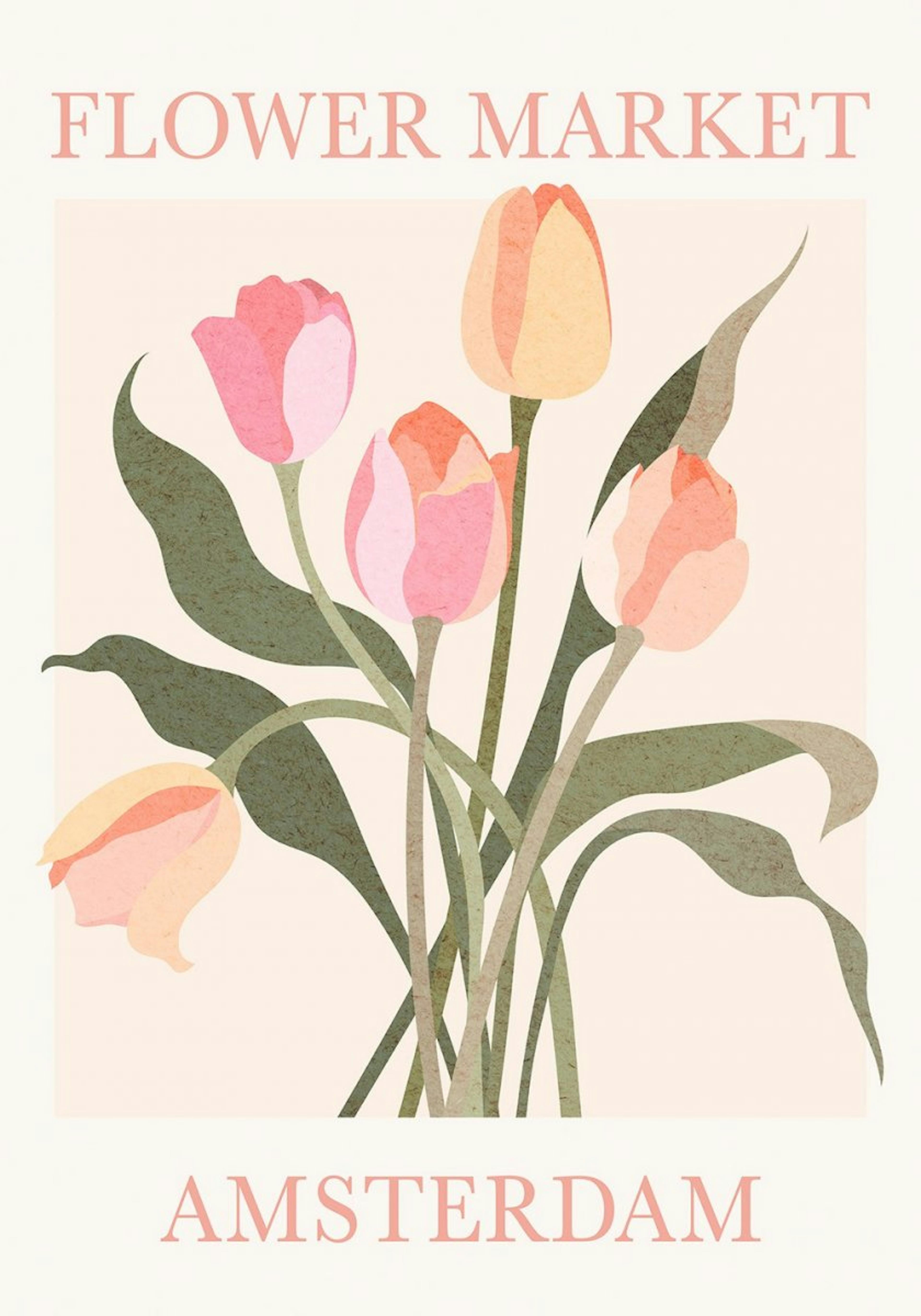 Amsterdam Flower Market Poster 0
