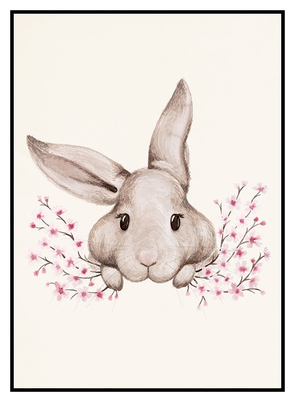 Plakat Bunny Illustration (21x30 cm) - Poster Store