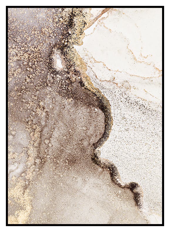 Plakat Abstract Beige Marble No1 (40x50 cm) - Poster Store