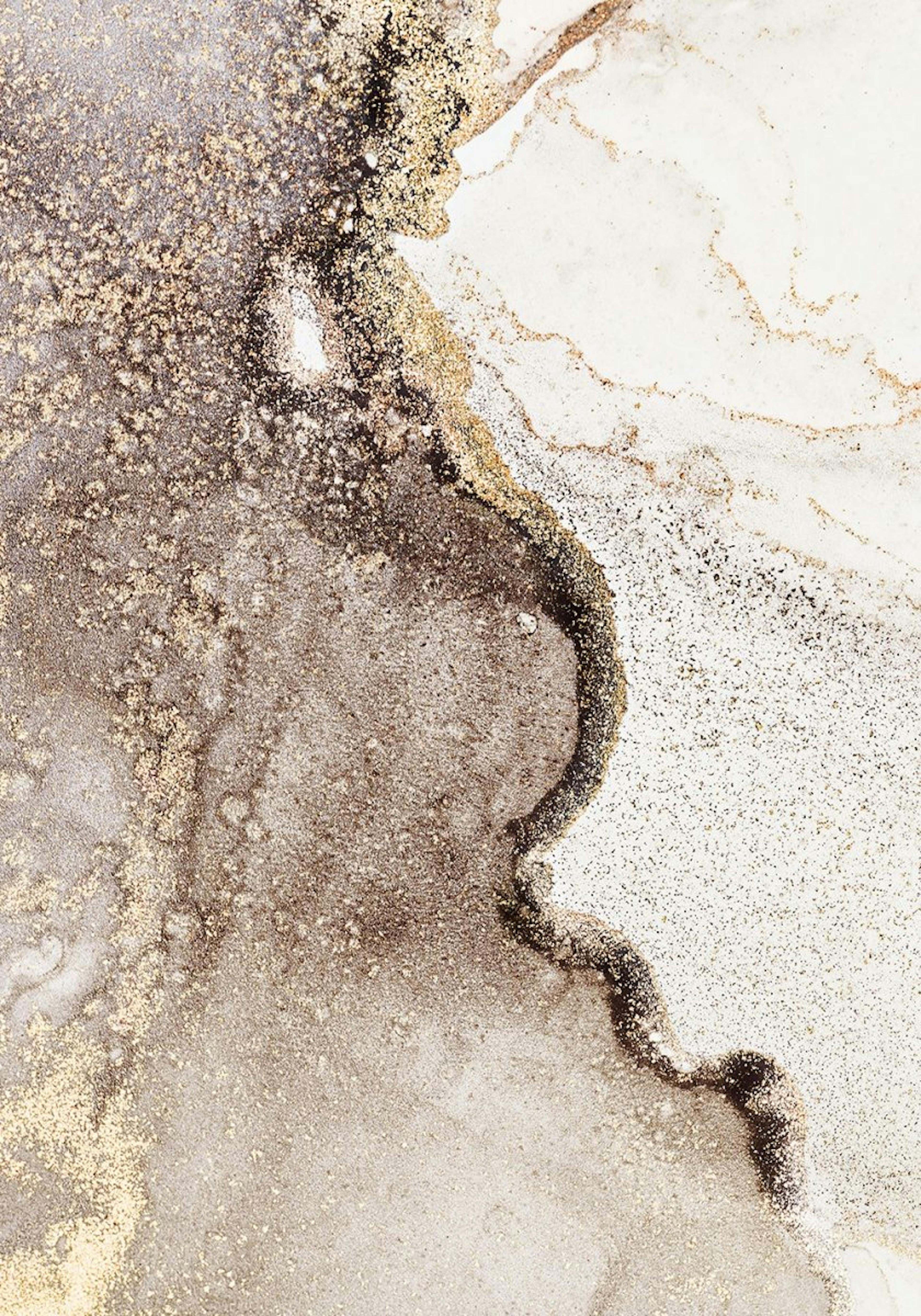 Abstract Beige Marble No1 Poster 0