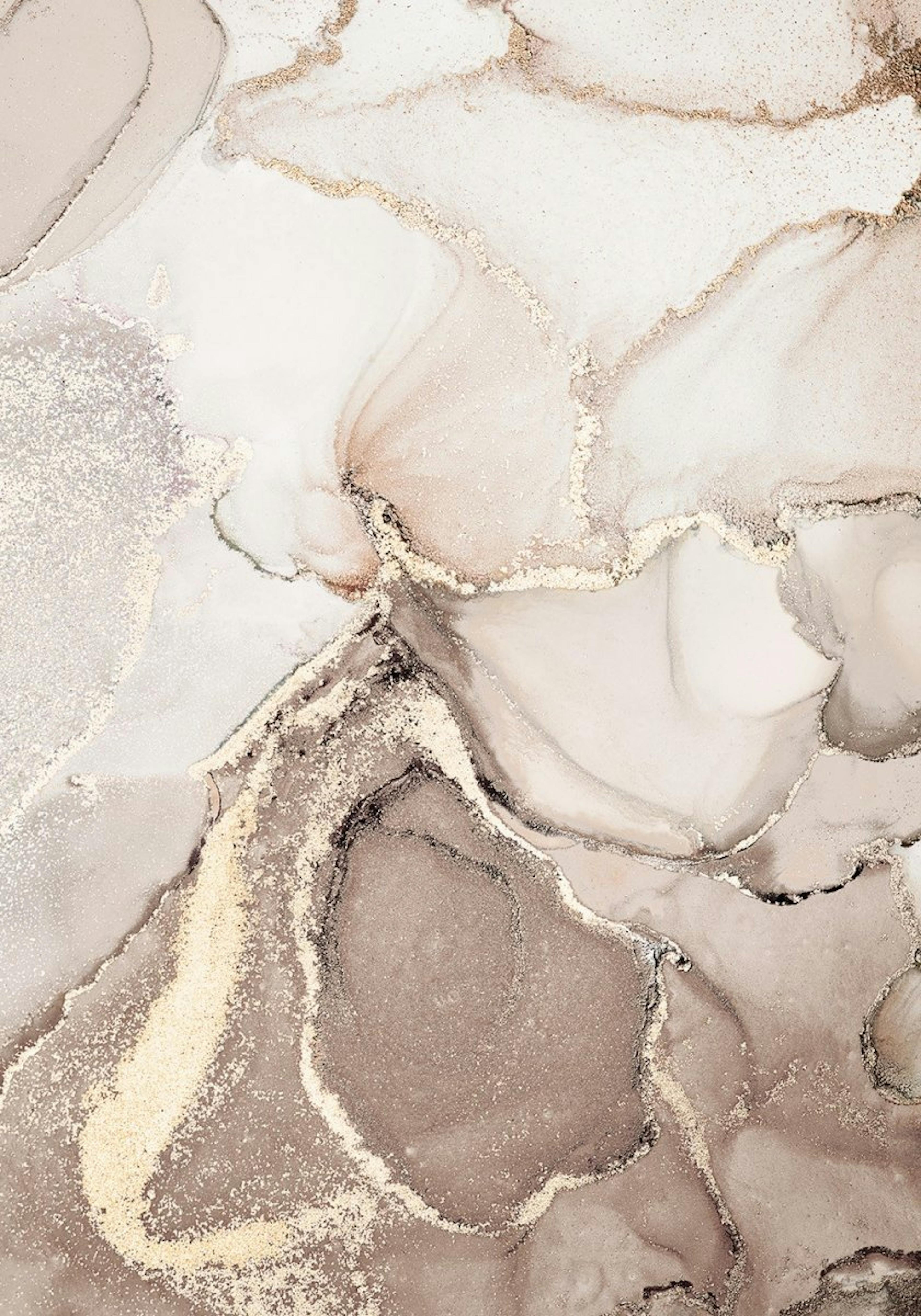 Abstract Beige Marble No2 Poster 0