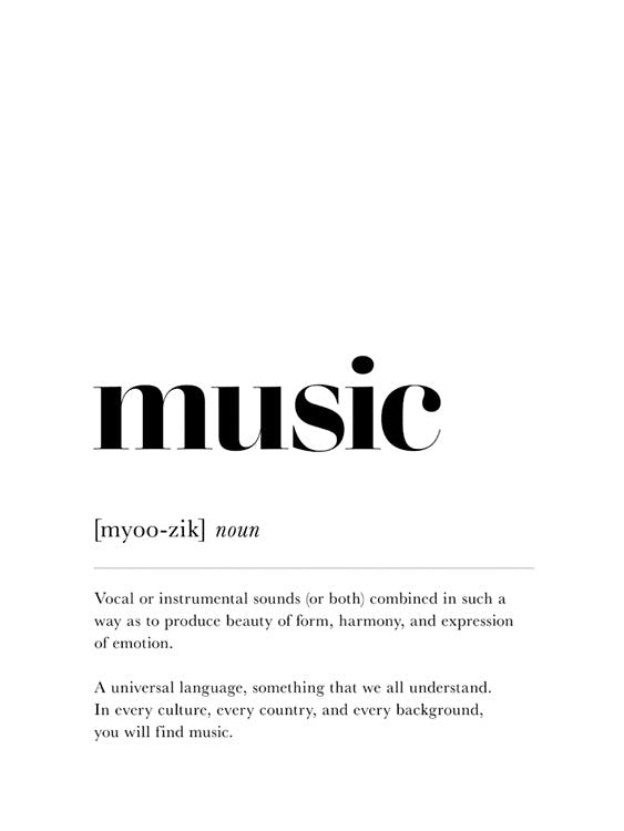 «Music» póster 0