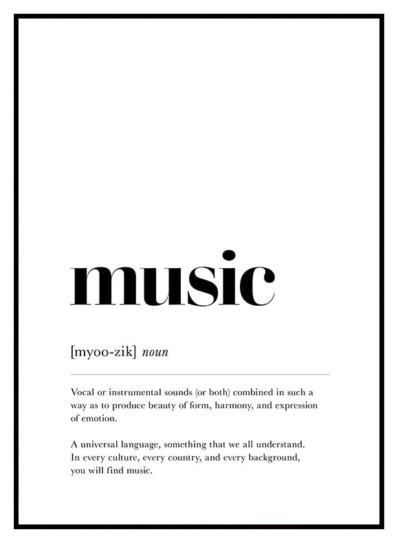 Music Poster (30x40 cm) - Poster Store