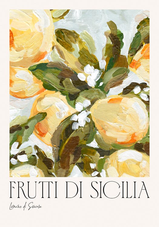 Plakat Frutti Di Sicilia nr. 2 – Fruktplakat 0