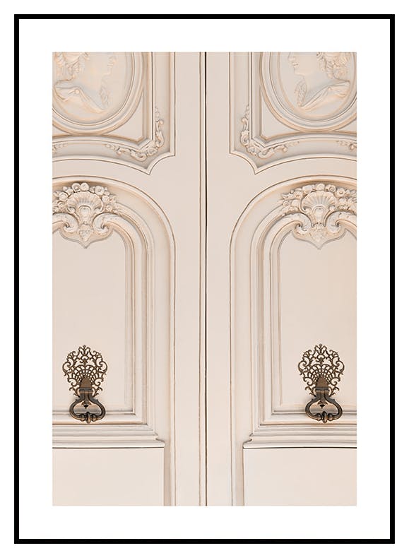 Béžové Dveře Plakát (30x40 cm) - Poster Store