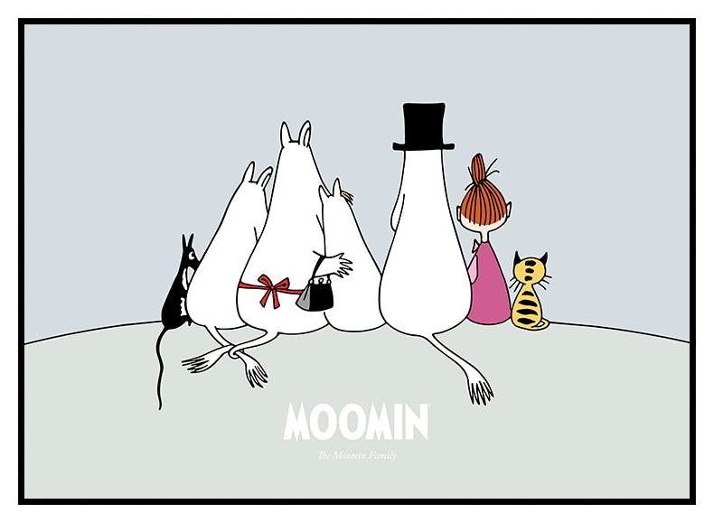 Muminki - Rodzina Moominów Plakat (50x70 cm) - Poster Store