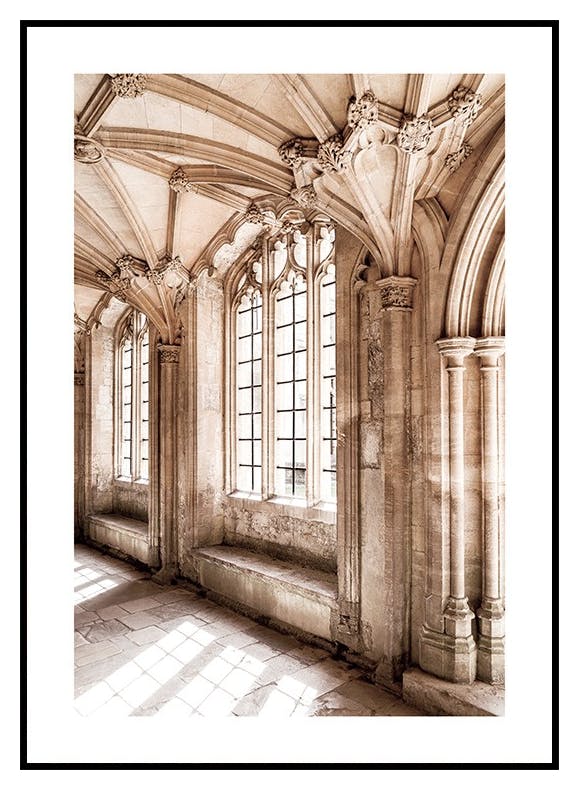 Kasteel Zonlicht Poster (50x70 cm) - Poster Store