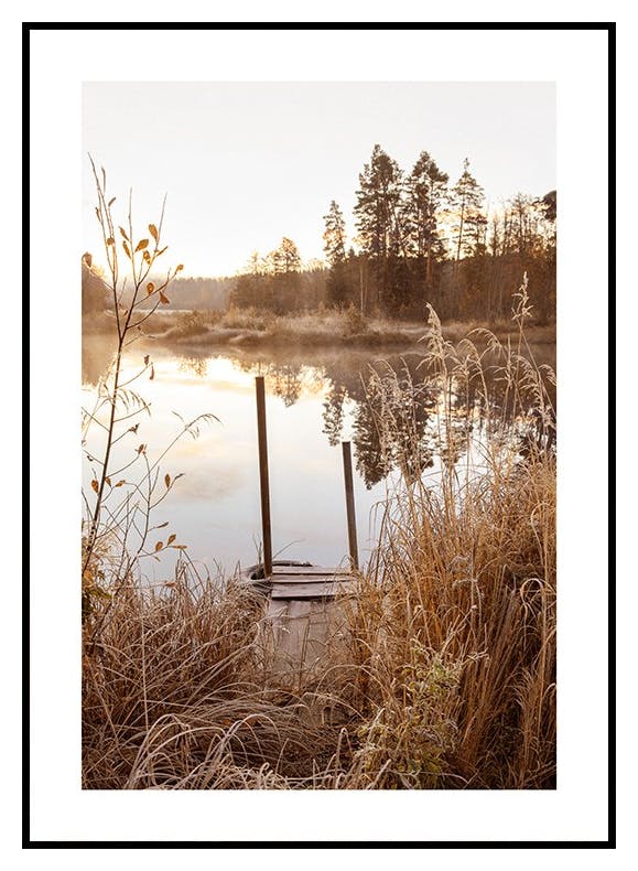 Spokojny Poranek nad Jeziorem Plakat (50x70 cm) - Poster Store