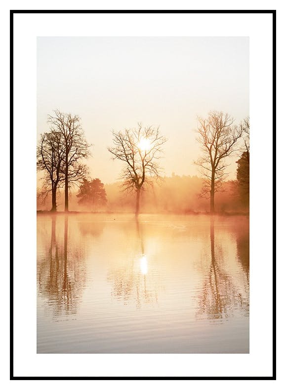 Mgliste Odbicie Plakat (50x70 cm) - Poster Store