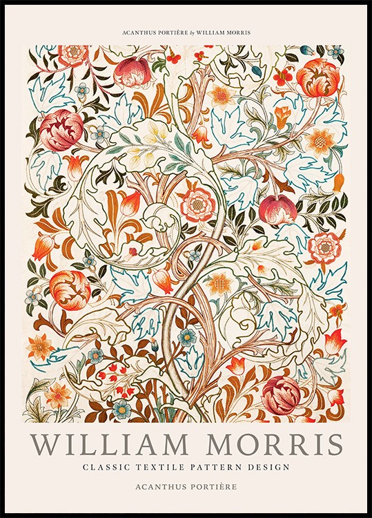 William Morris - Acanthus Portière Poster