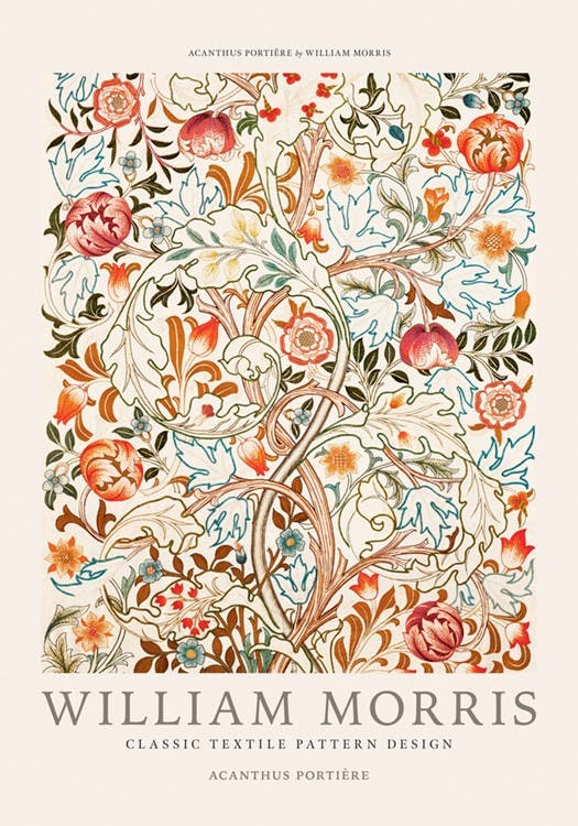 William Morris - Acanthus Portière Plakat 0