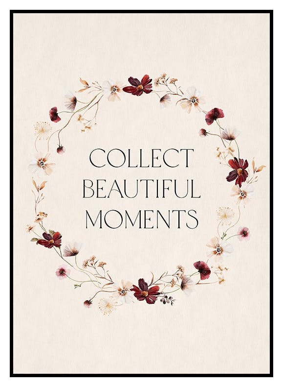 Collecter de Beaux Moments Poster (21x30 cm) - Poster Store