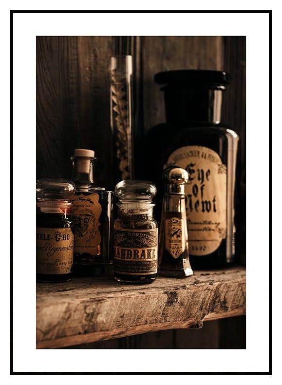 Hekse tilbehør Plakat (50x70 cm) - Poster Store