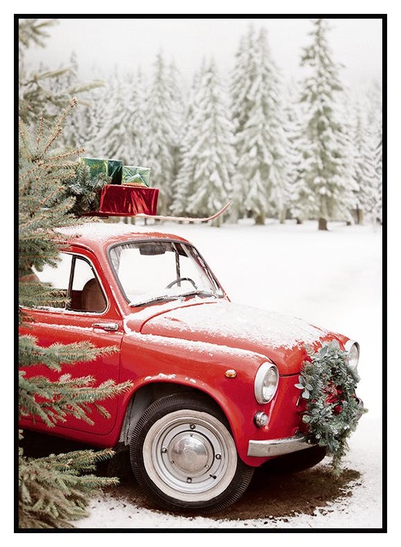 Auto Natalizia Poster (13x18 cm) - Poster Store