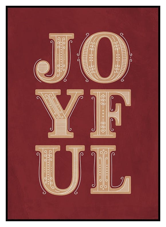 Joyful Poster (13x18 cm) - Poster Store