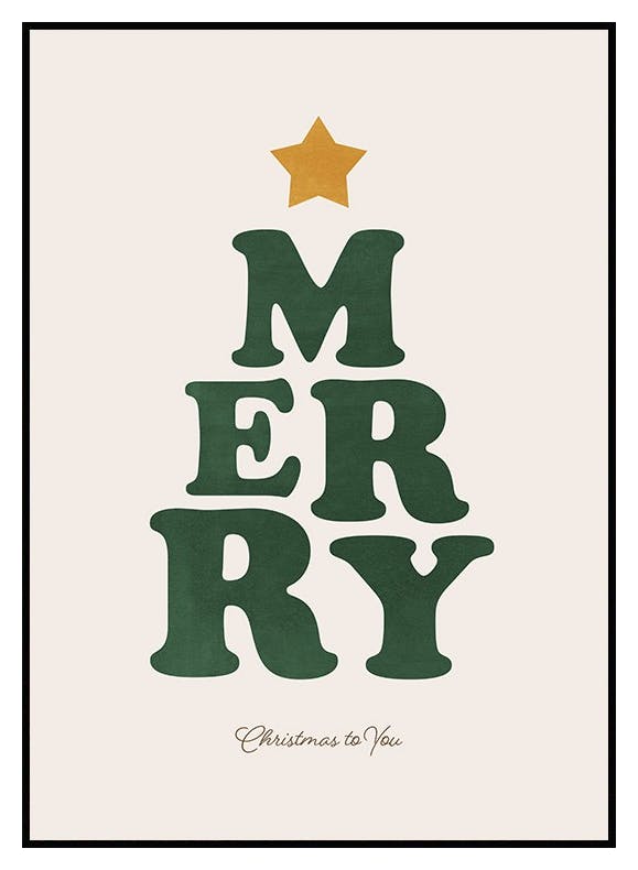 Merry Poster (13x18 cm) - Poster Store