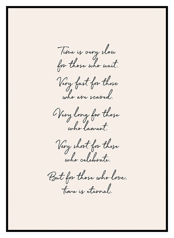 Il Tempo È Eterno Poster (21x30 cm) - Poster Store