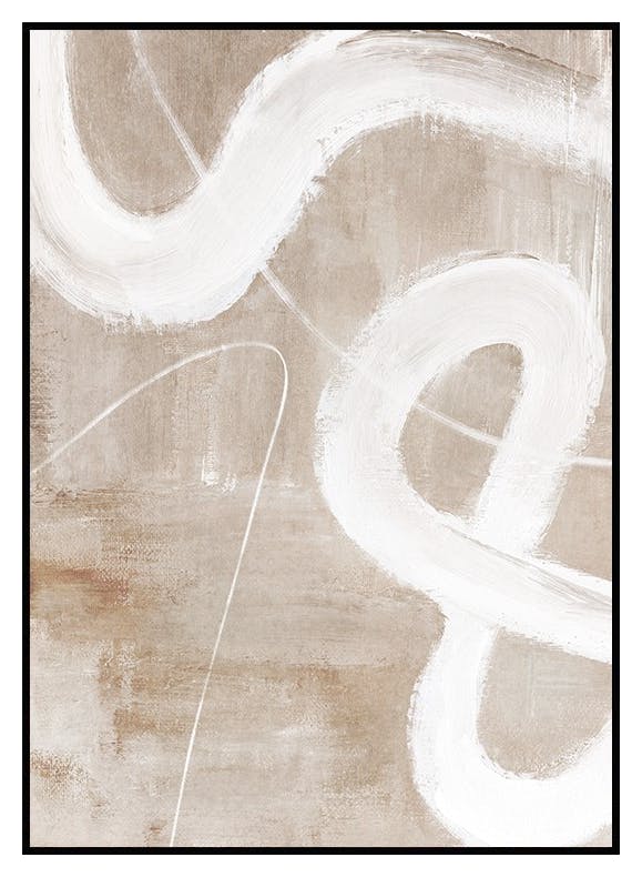 Abstract Beige No1 Poster (21x30 cm) - Poster Store