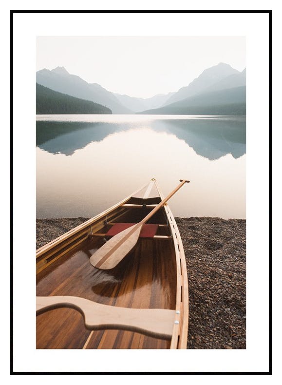 Holzkanu Poster (50x70 cm) - Poster Store