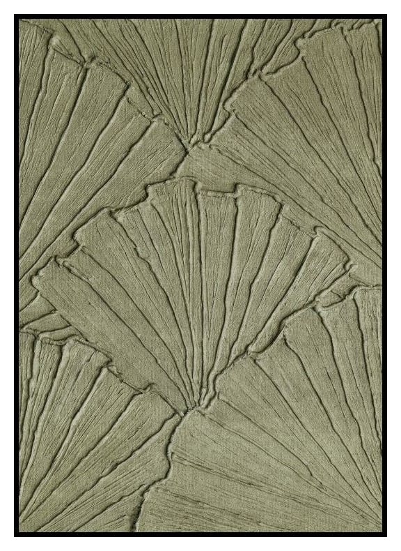 Poster Texture Botanique Vert (50x70 cm) - Poster Store