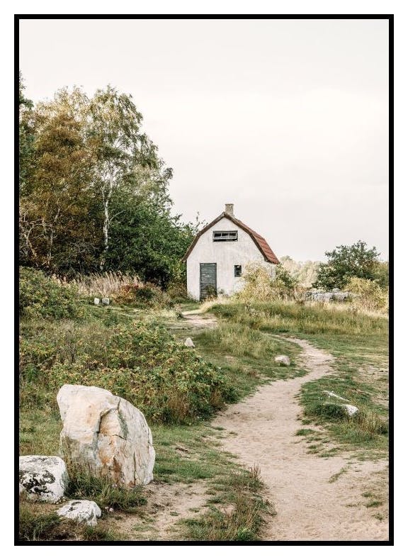 Haus auf dem Hügel Poster (50x70 cm) - Poster Store
