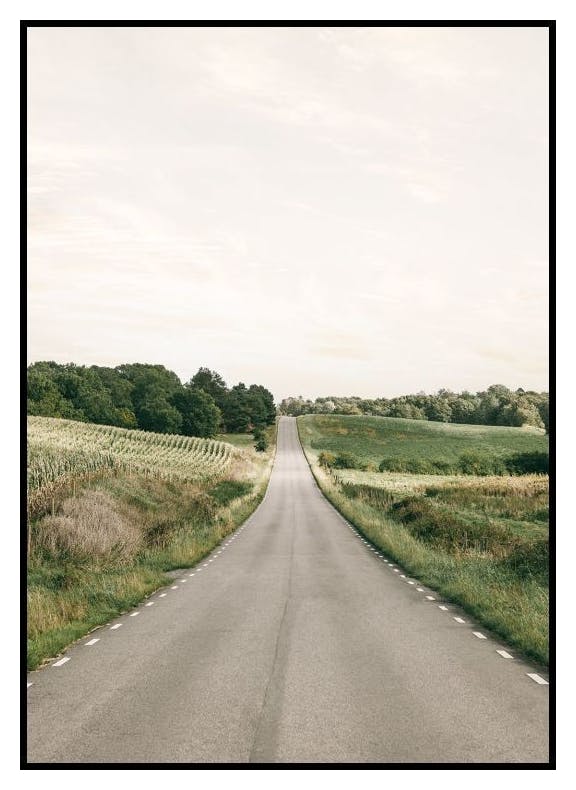 La lunga strada Poster (50x70 cm) - Poster Store