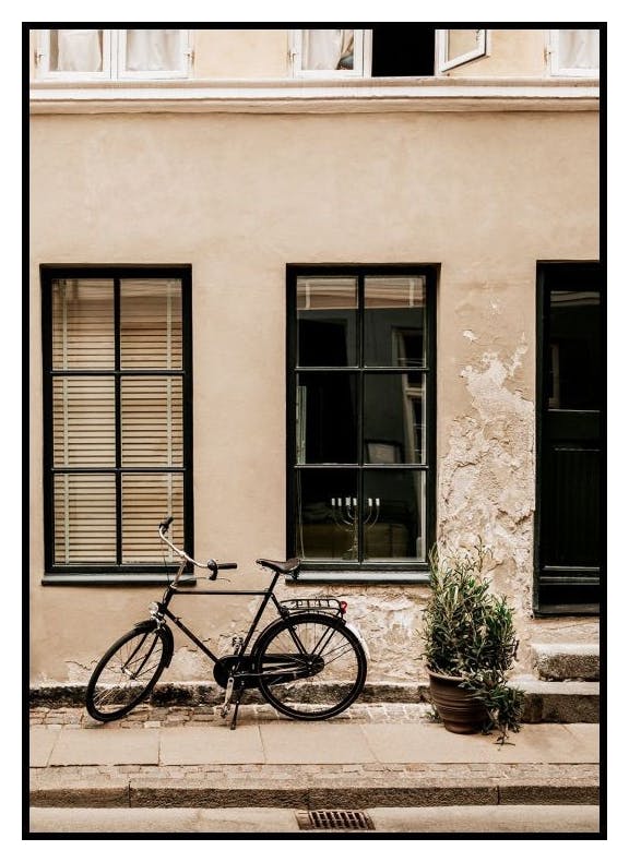 Czarny Rower Vintage Plakat (30x40 cm) - Poster Store