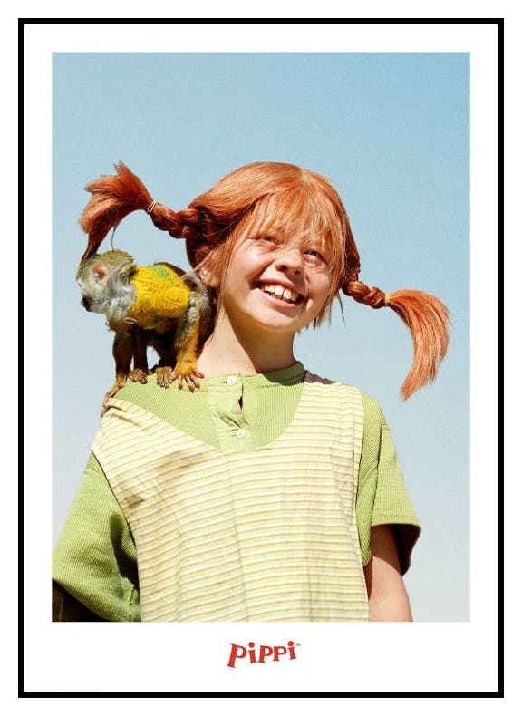 Portret Pippi Pończoszanki Plakat (30x40 cm) - Poster Store
