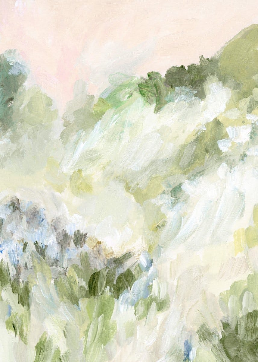 Abstract Spring Landscape Poster 0