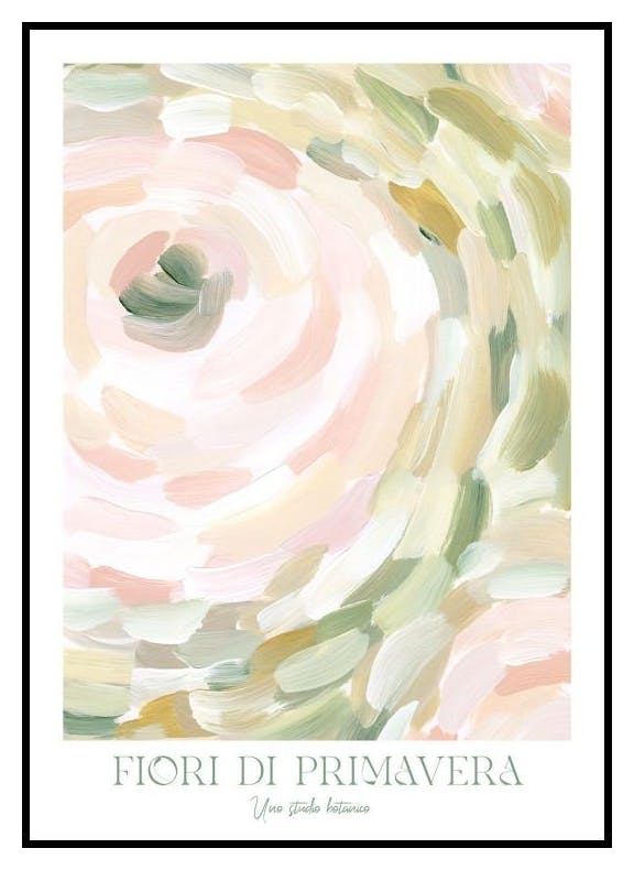Abstrakcyjne wiosenne kwiaty Plakat (30x40 cm) - Poster Store