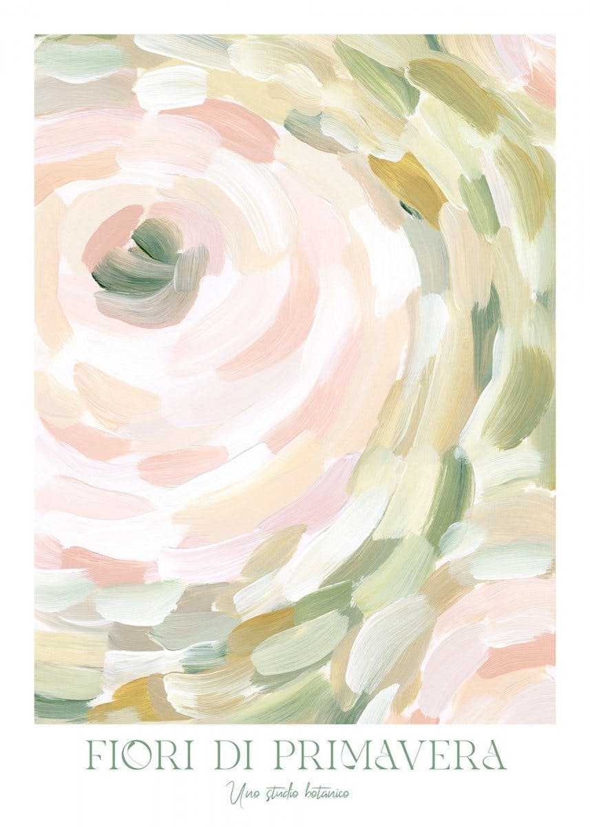 Abstracte Lente Bloemen Poster 0