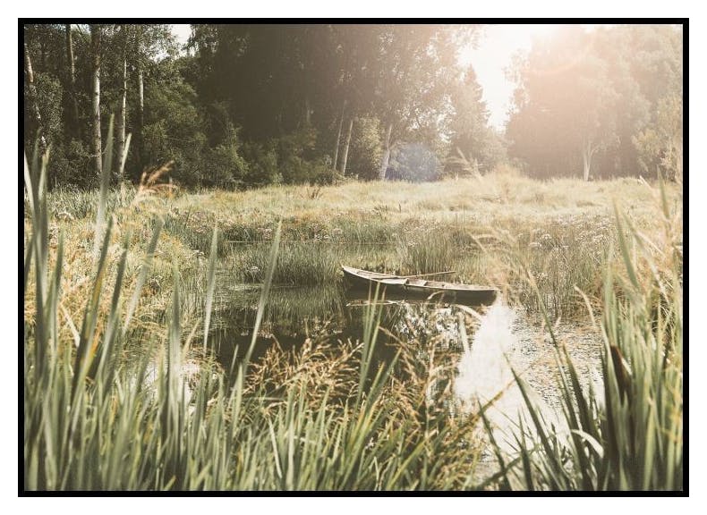 Ruhige Tage am See Poster (50x70 cm) - Poster Store
