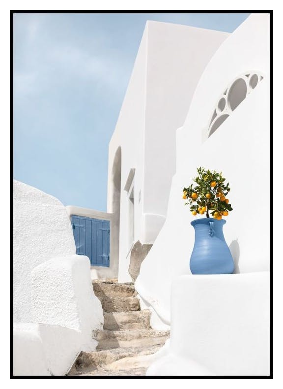Mediterranean Stairs Poster (50x70 cm) - Poster Store