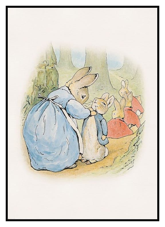 Peter Rabbit and Friends No3 Plakat (21x30 cm) - Poster Store