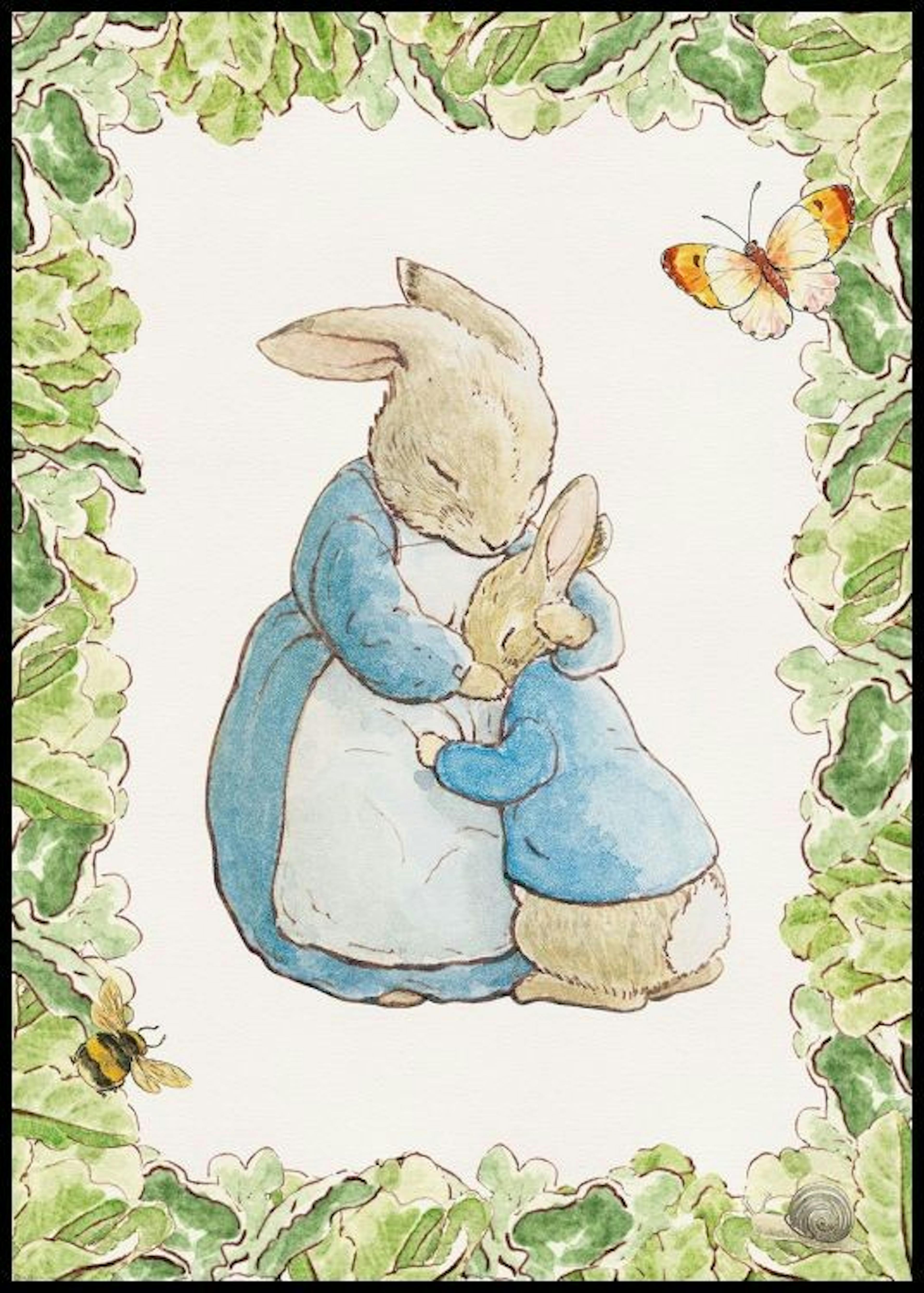 Peter Rabbit Hug Poster 0