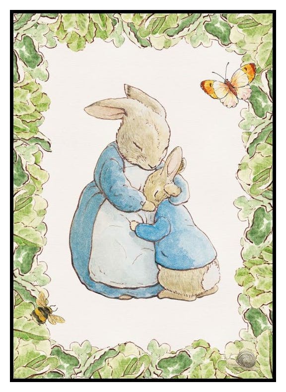 Peter Rabbit Hug Poster (21x30 cm) - Poster Store
